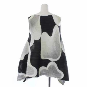 PLEATS PLEASE ISSEY MIYAKE イッセイミヤケ 19SS MELT BOUNCE TOP チュニック ノースリーブ 3 ブラック