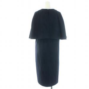 ADORE 19SS スーパードライジョーゼットワンピース ひざ丈 36 S 紺 ネイビー