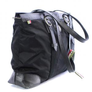 Orobianco トートバッグ ハンドバッグ フェイクレザー 黒 ブラック