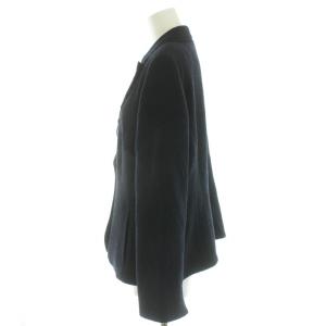 Leilian テーラードジャケット シングル ウール 2B レース 長袖 13+ XL 黒 ブラック
