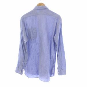 RRL ラルフローレン ストライプ 長袖シャツ コットン 15.5 S 青 ブルー