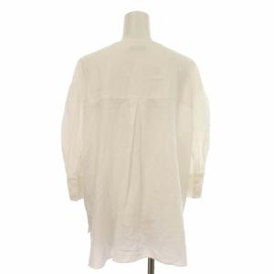 ADORE 19SS オーシャンコットンブラウス シャツ プルオーバー Ｖネック 五分袖 38 M 白 ホワイト 531-9110405