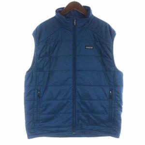 マイクロパフベスト MICRO PUFF VEST ジャケット ハイネック スタンドカラー ジップアップ XL 青 ブルー
