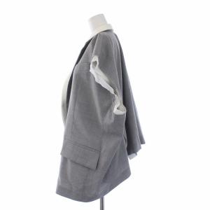 sacai 21SS Suiting Jacket ベスト オーバーサイズ カットオフ 2 グレー 白