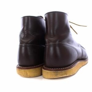 RED WING Classic Work 6 Round-toe クラッシクワークブーツ ショートブーツ レースアップ レザー 羽根タグ US8D