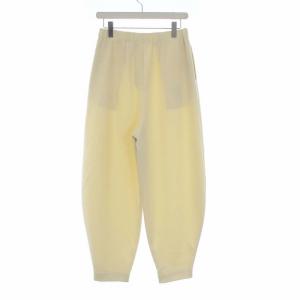 ENFOLD 21AW ダブルクロス バルーントラウザー イージーパンツ ワイド 38 アイボリー