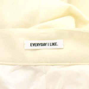 EVERYDAY I LIKE 22AW タック ワイドパンツ ウール ジッパーフライ 38 M 白 ホワイト 22030500811030