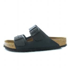 BIRKENSTOCK Arizona サンダル レザー 39 25cm 黒 ブラック