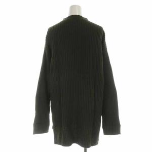 GALERIE VIE 18AW セットアップ 上下 ニット モックネック 長袖 タイトスカート ロング ウール カシミヤ混 リブ S 36 S カーキ