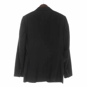 DOLCE&GABBANA テーラードジャケット シングル ウール センターベント 48 M 黒 ブラック