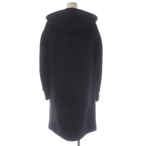 MACKINTOSH ダッフルコート ロング トグルボタン フード ウール 34 XS 紺 ネイビー