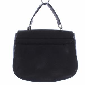 MICHAEL KORS ハンドバッグ トートバッグ ターンロック フラワーモチーフ レザー 黒 ブラック