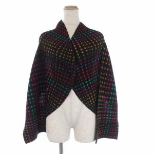 19SS プリーツ変形カーディガン ダイヤ柄 3 マルチカラー