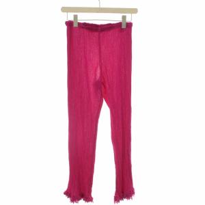 パンツ スラックス プリーツ イージー ピンク