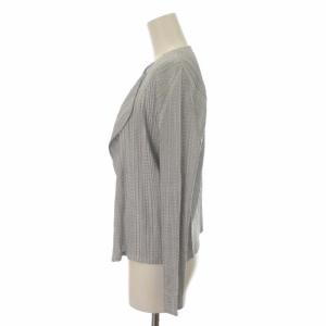 PLEATS PLEASE ISSEY MIYAKE イッセイミヤケ カーディガン プリーツ メッシュ 長袖 3 ライトグレー