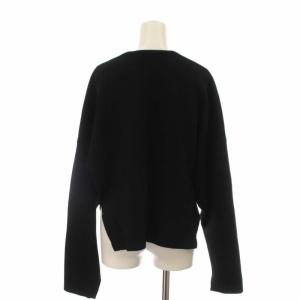 ENFOLD 18SS カーディガン ニット ショート オーバーサイズ 38 M 黒 ブラック