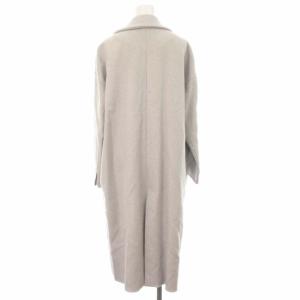 ENFOLD 17AW トップリバーチェスターコート ウール ロング 36 S ライトグレー 300AA130-0840