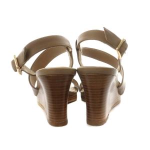 COLE HAAN サンダル ストラップ ウェッジソール 5B 22.0cm ベージュ D43532