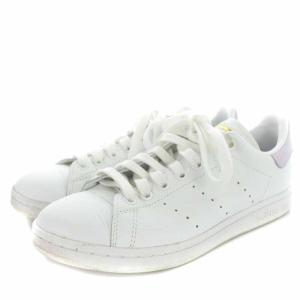 adidas Originals スタンスミス W STAN SMITH W スニーカー ローカット レザー ロゴ US6.5 23.5cm 白 ホワイト 紫