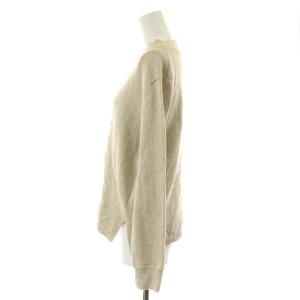 MHL. 20SS ニット カットソー 長袖 コットン リネン 麻 2 M ベージュ
