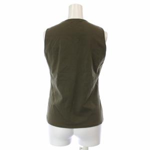 VIVIENNE TAM Tシャツ カットソー ノースリーブ クルーネック 刺繍 ドラゴン 1 S カーキ ピンク