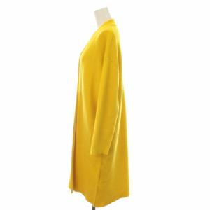 Grace Class 18AW カシミヤダブルフェイスカーディガン ニット ロング 長袖 36 S 黄 イエロー 28353166