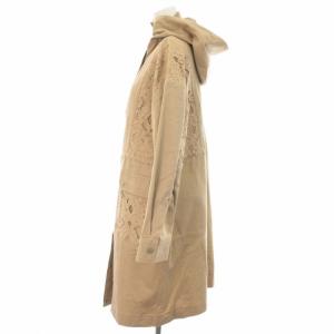 GRACE CONTINENTAL 20AW レースモッズコート ミリタリーコート フード 38 M ベージュ 0120469010