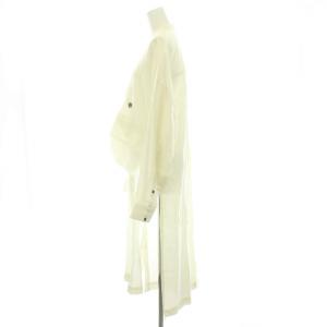 ENFOLD 22SS ライトモールスキン ダブルボタンアシンメカーデロング 長袖 38 白