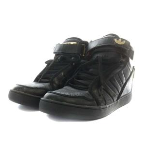 adidas ADI RISE 3.0 ハイカット スニーカー シューズ レザー スタッズ 27.0cm ブラック