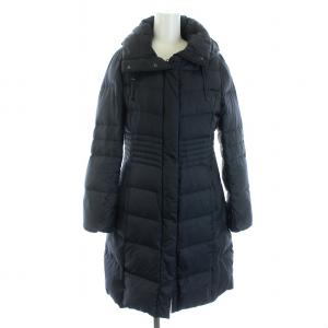 ダウンコート アウター ミドル丈 ロング 36 S 黒 ブラック