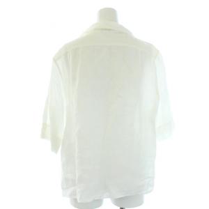 MARGARET HOWELL 20SS SOFT LINEN シャツ 半袖 リネン 2 M 白 ホワイト
