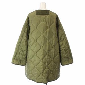 FREAK'S STORE 20AW キルティングコート 中綿コート ノーカラー ミドル F カーキ