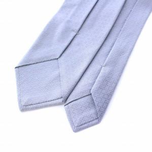 HERMES Hロゴ 総柄 ネクタイ 絹 シルク100％ グレー