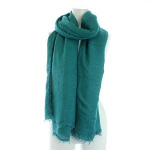 Faliero Sarti ストール マフラー フリンジ 緑 グリーン