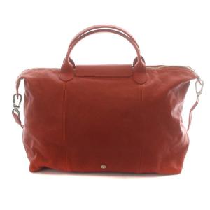 Longchamp ルプリアージュキュイールＭ ハンドバッグ ショルダーバッグ 2way レザー オレンジ