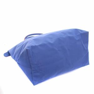 Longchamp ルプリアージュM クラブ ミュオソティス トートバッグ ハンドバッグ ナイロン 青 ブルー