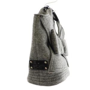 kate spade new york walker park small tate ハンドバッグ トートバッグ ミニ リボン フェルト ウール グレー 黒 ブラック