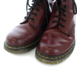 Dr.Martens 10ホールブーツ レザー レースアップ UK5 24cm 赤 レッド