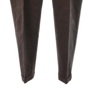 INCOTEX SLIM FIT HIGH COMFORT パンツ スラックス ロールアップ センタープレス 56 茶 ブラウン