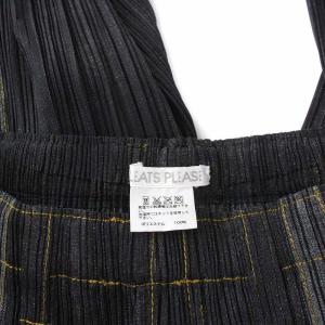 PLEATS PLEASE ISSEY MIYAKE ISSEY MIYAKE デニム転写 プリーツ イージーパンツ 2 M チャコールグレー