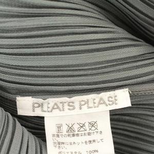PLEATS PLEASE ISSEY MIYAKE イッセイミヤケ ノースリーブ カットソー ハイネック チュール プリーツ 花柄  4 グレー