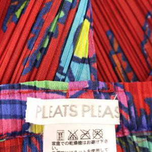 PLEATS PLEASE ISSEY MIYAKE イッセイミヤケ イージーパンツ プリーツ 5 レッド