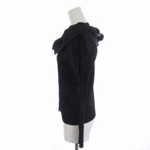 PLEATS PLEASE ISSEY MIYAKE イッセイミヤケ ブラウス プリーツ 3 ブラック