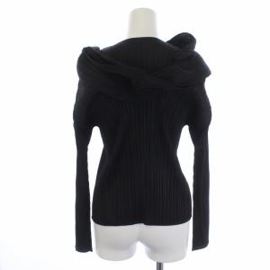PLEATS PLEASE ISSEY MIYAKE イッセイミヤケ ブラウス プリーツ 3 ブラック