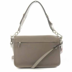 Longchamp マドモワゼル ハンドバッグ ショルダーバッグ 2WAY レザー スエード グレー