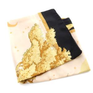 Salvatore Ferragamo スカーフ レオパード ヒョウ柄 星 月 シルク 絹 ベージュ ピンク 黒 ブラック