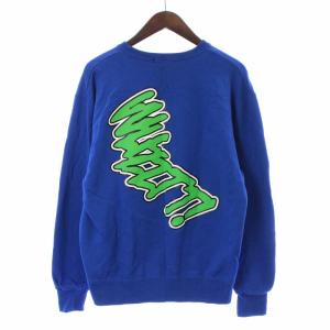 UNDERCOVER スウェット トレーナー クルーネック 長袖 プリント M 青 ブルー 緑 グリーン