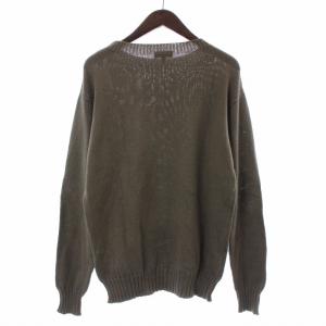 MARGARET HOWELL ニット セーター 長袖 ハイネック M カーキ