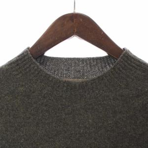 MARGARET HOWELL ニット セーター ウール カシミヤ混 長袖 ハイネック M カーキ