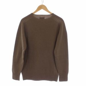 MARGARET HOWELL 20SS MERINO CASHMERE KNIT ニット セーター 長袖 カシミヤ混 L 茶 ブラウン